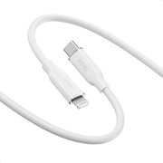 MAGLINE PREMIUM USB-C to Lightning SILKY シリコンケーブル 1m 27W ホワイト RE-JEPCa10SL-WH