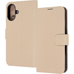 iPhone 17用 手帳型レザーケース シンプル マグネット ベージュ RT-P52ELC1/BE