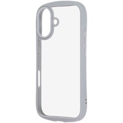 iPhone 17用 ハイブリッドガラスケース Puffull 10H +レンズガードリング グレー RT-P52CMD3/GR