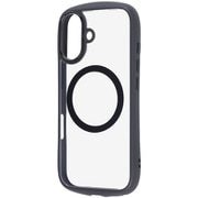 iPhone 17用 ハイブリッドガラスケース Puffull 10H +レンズガードリング マグネット充電対応 ブラック RT-P52CMD4/B
