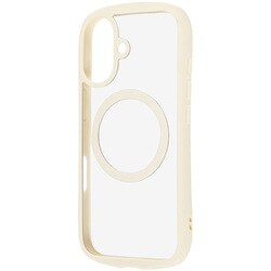 iPhone 17用 ハイブリッドガラスケース Puffull 10H ＋レンズガードリング マグネット充電対応 ミルクホワイト RT-P52CMD4/MLW