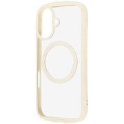 iPhone 17用 ハイブリッドガラスケース Puffull 10H +レンズガードリング マグネット充電対応 ミルクホワイト RT-P52CMD4/MLW