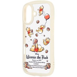 iPhone 17用 ディズニー Puffull 衝撃吸収 バンパー ハイブリッドケース プーさんとはちみつ4 RC-DP52CMD2MLW/PO74