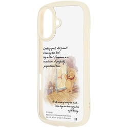 iPhone 17用 ディズニー Puffull 衝撃吸収 バンパー ハイブリッドケース プー_丸いおなか RC-DP52CMD2MLW/PO40