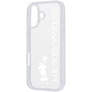 iPhone 17用 ディズニー 耐衝撃 ハイブリッドケース ミッキーマウス _シルエット_W RC-DP52UC4/MK65_IF01