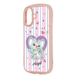 iPhone 17用 ディズニー Puffull 衝撃吸収 バンパー ハイブリッドケース エンジェル_ハートストライプ RC-DP52CMD2P/ST24