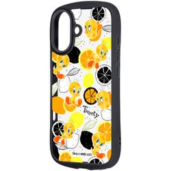 iPhone 17用 ルーニー・テューンズ Puffull 衝撃吸収 バンパー ハイブリッドケース トゥイーティー/総柄2 RC-WP52CMD2B/TWB3