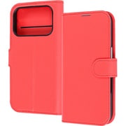 iPhone 17 Pro用 手帳型レザーケース シンプル マグネット レッド RT-P53ELC1/R