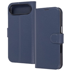 iPhone Air用 手帳型レザーケース シンプル マグネット ダークネイビー RT-P54ELC1/DN