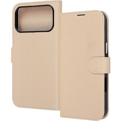 iPhone 17 Pro Max用 手帳型レザーケース シンプル マグネット ベージュ RT-P55ELC1/BE