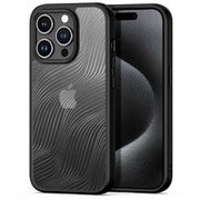 iPhone 15 Pro用 ハイブリッドケース Aimo/ブラック DUX-IP15PAIMO/BK