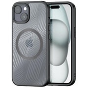 iPhone 15用 ハイブリッドケース Aimo Mag MagSafe対応/ブラック DUX-IP15AIMOM/BK