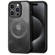 iPhone 15 Pro用 ハイブリッドケース Aimo Mag MagSafe対応/ブラック DUX-IP15PAIMOM/BK