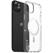 iPhone 14/13用 ハイブリッドケース Clin Mag MagSafe対応/透明 DUX-IP14CLINM/CL