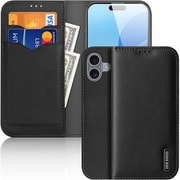 iPhone 16 Plus用 手帳型ケース 本革 Hivo/Black DUX-IP16PLHivo/BK