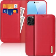 iPhone 16 Pro用 手帳型ケース 本革 Hivo/Red DUX-IP16PHivo/RE