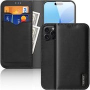 iPhone 16 Pro Max用 手帳型ケース 本革 Hivo/Black DUX-IP16PMHivo/BK