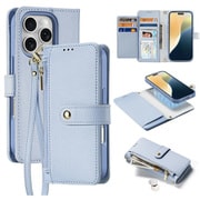 iPhone 16 Pro用 手帳型ケース Lawa 財布付き多機能/ライトブルー DUX-IP16PLAWA/LB