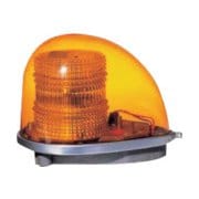 黄色丸型警光灯 2N型 ボルト直付けタイプ 12V FL-2NBY