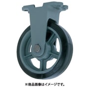 鋳物重荷重用ゴム車輪固定車付き HBーk200X75 HB-K200X75
