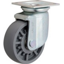 低始動・高耐久エラストマー車輪 200径 旋回金具付 HE-200WJ