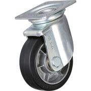 重荷重用キャスター ゴム車輪 旋回金具付 Φ130 HR-130WJ