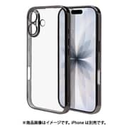 iPhone 17用 ソフトケース TPU メタルフレーム 極限保護 精密設計 衝撃吸収 ブラック 8870IP5ATPLBK