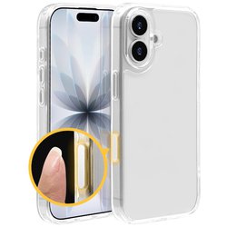 iPhone 17用 ハイブリッドケース 衝撃吸収 カメラコントロール クリア TPU+PC 8881IP5AHPCCL