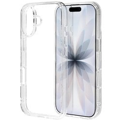 iPhone 17用 ハイブリッドケース 衝撃吸収 0.8mm TPU＋GLASS 硬度10H クリア 8884IP5AHGCL