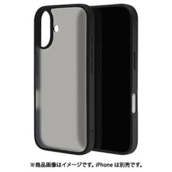 iPhone 17用 ハイブリッドケース RHINOX 衝撃吸収 MIL規格 ブラック フロストブラック 表面硬度2H 8887IP5AHABKFB