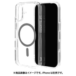 iPhone 17用 ハイブリッドケース RHINOX 衝撃吸収 MIL規格 磁力充電 クリア×チャコール 表面硬度5H 9148IP5AHAMCLCH