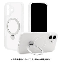 iPhone 17用 ハイブリッドケース ZEROSAFE Shaft TPU＋PC カメラ周囲保護 磁力充電 回転スタンド フロストホワイト 9201-IP5AZSFWH