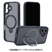 iPhone 17用 ハイブリッドケース ZEROSAFE Shaft TPU＋PC カメラ周囲保護 磁力充電 回転スタンド フロストネイビー 9203-IP5AZSFNV