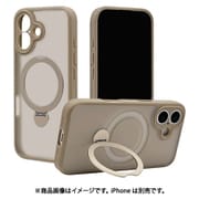 iPhone 17用 ハイブリッドケース ZEROSAFE Shaft TPU＋PC カメラ周囲保護 磁力充電 回転スタンド フロストベージュ 9204-IP5AZSFBE