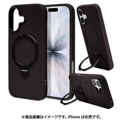 iPhone 17用 ハイブリッドケース ZEROSAFE Shaft TPU+PC PU 磁力充電 回転スタンド ブラック 8901IP5AZSBK