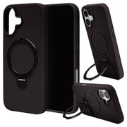 iPhone 17用 ハイブリッドケース ZEROSAFE Shaft TPU＋PC PU 磁力充電 回転スタンド ブラック 8901IP5AZSBK