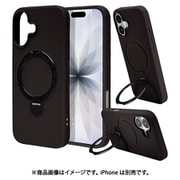 iPhone 17用 ハイブリッドケース ZEROSAFE Shaft TPU＋PC PU 磁力充電 回転スタンド ブラック 8901IP5AZSBK