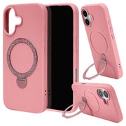 iPhone 17用 ハイブリッドケース ZEROSAFE Shaft TPU＋PC PU 磁力充電 回転スタンド ピンク 8902IP5AZSPK