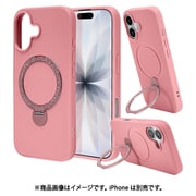 iPhone 17用 ハイブリッドケース ZEROSAFE Shaft TPU＋PC PU 磁力充電 回転スタンド ピンク 8902IP5AZSPK