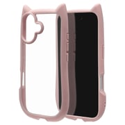 iPhone 17用 ハイブリッドケース 猫耳 衝撃吸収 TPU＋PC かわいい MIL規格 ラベンダー 9164IP5AHPLA