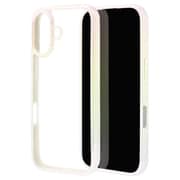 iPhone 17用 ハイブリッドケース aurora 衝撃吸収 TPU＋PC オーロラフレーム ホワイト×クリア 8916IP5AHPWH