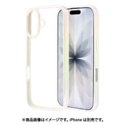 iPhone 17用 ハイブリッドケース aurora 衝撃吸収 TPU＋PC オーロラフレーム ホワイト×クリア 8916IP5AHPWH