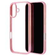 iPhone 17用 ハイブリッドケース aurora 衝撃吸収 TPU＋PC オーロラフレーム ピンク×クリア 8918IP5AHPPK