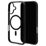 iPhone 17用 ハイブリッドケース FLEXGUARD 磁力充電対応 衝撃吸収 TPU+PC ブラック×クリア 8924IP5AHPMBK
