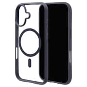 iPhone 17用 ハイブリッドケース FLEXGUARD 磁力充電対応 衝撃吸収 TPU＋PC ネイビー×クリア 8925IP5AHPMNV