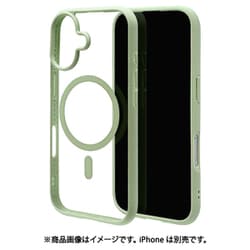 iPhone 17用 ハイブリッドケース FLEXGUARD 磁力充電対応 衝撃吸収 TPU＋PC グリーン×クリア 8926IP5AHPMGR