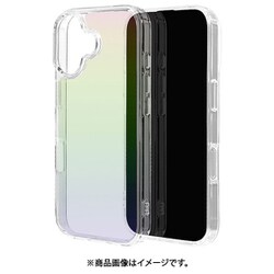 iPhone 17用 ハイブリッドケース KAZARITAI 衝撃吸収 オーロラクリア TPU＋PC 8951IP5AHPCL