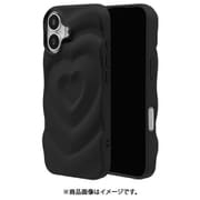 iPhone 17用 TPUケース MY.DECOR 衝撃吸収 ハート wave ブラック 8963IP5ATPBK