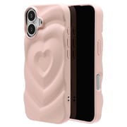 iPhone 17用 TPUケース MY.DECOR 衝撃吸収 ハート wave ピンク 8964IP5ATPPK