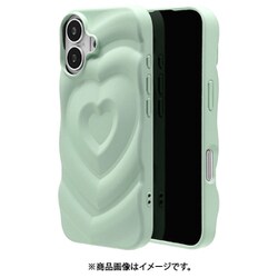 iPhone 17用 TPUケース MY.DECOR 衝撃吸収 ハート wave ミント 8965IP5ATPMT
